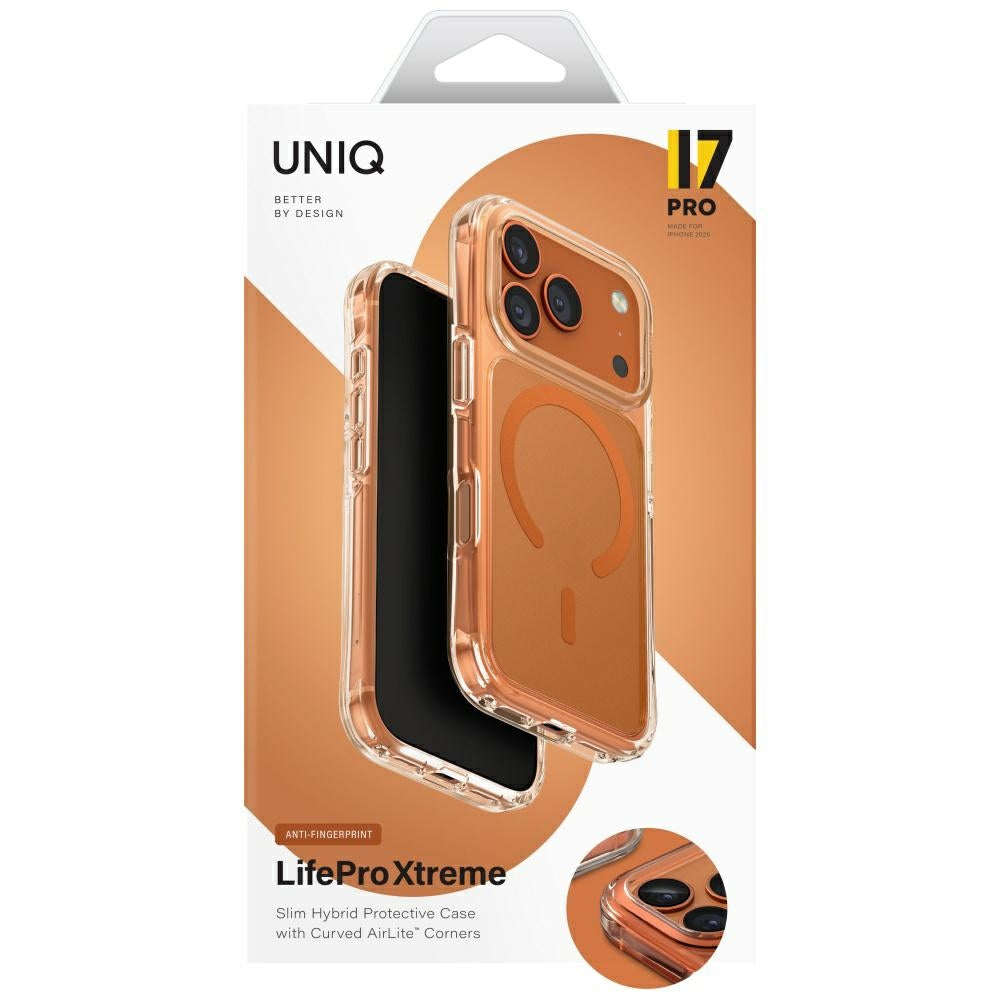 Uniq LifePro Xtreme Magclick opladningsfoder til iPhone 17 Pro - Orange