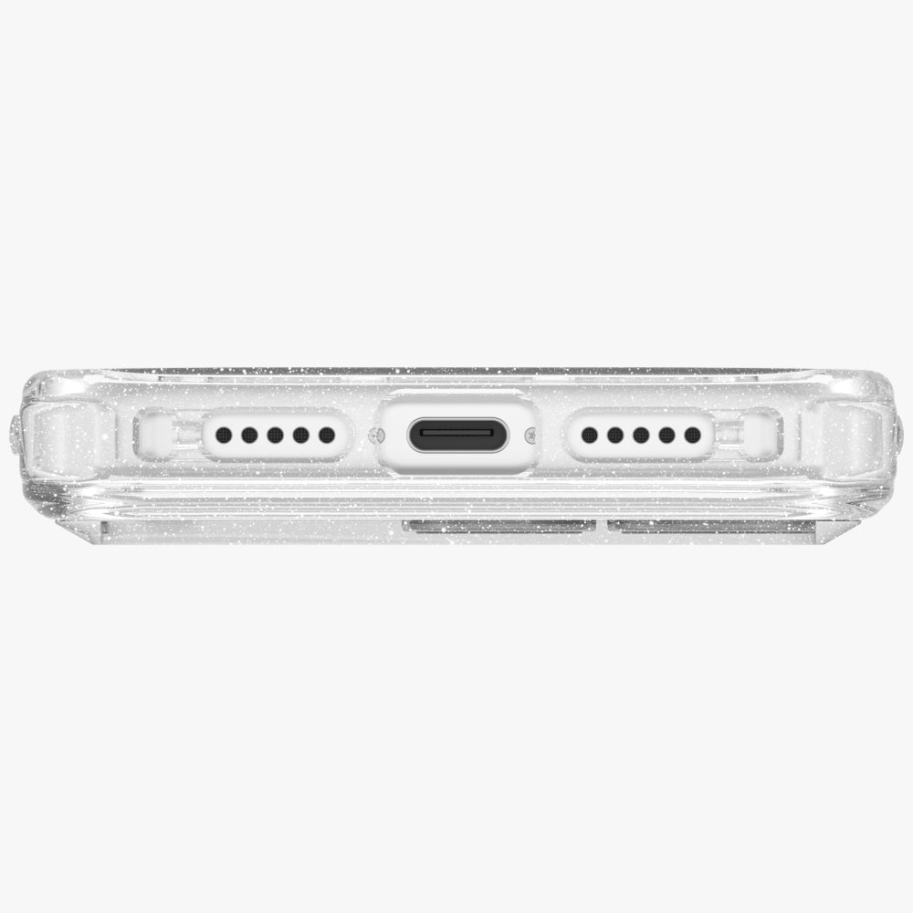 Uniq LifePro Xtreme Magclick opladningsfoder til iPhone 17 Pro - Clear-Glitter