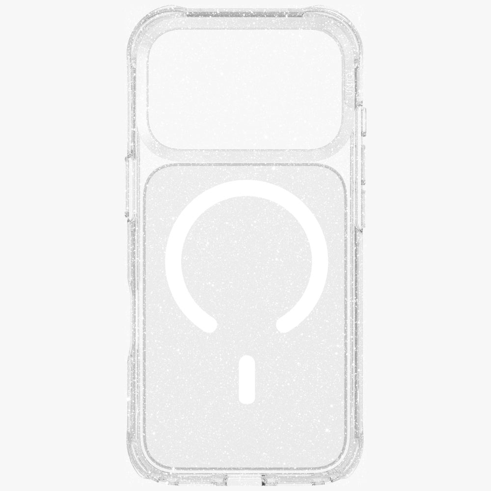 Uniq LifePro Xtreme Magclick opladningsfoder til iPhone 17 Pro - Clear-Glitter