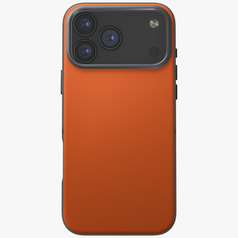 Uniq Lyden DS Case til iPhone 17 Pro Max Magclick opladning - orange-grå