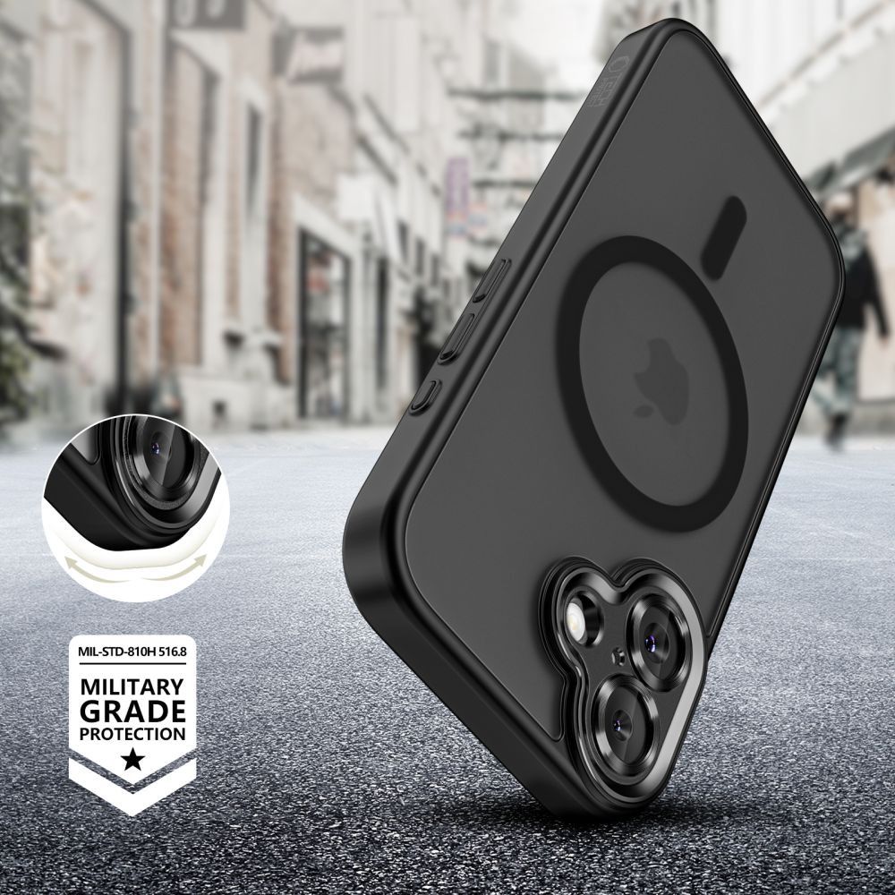 Tech-Protect MagCam MagSafe Case til iPhone 17 - Matte sort