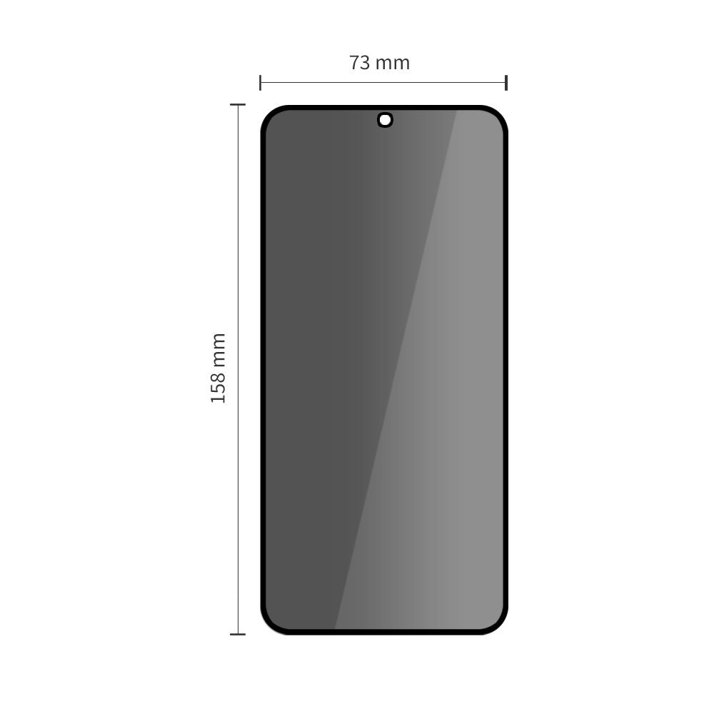 Tech-Protect Glass Spy+ 2-pack privatlivsglas til Samsung Galaxy S25 FE