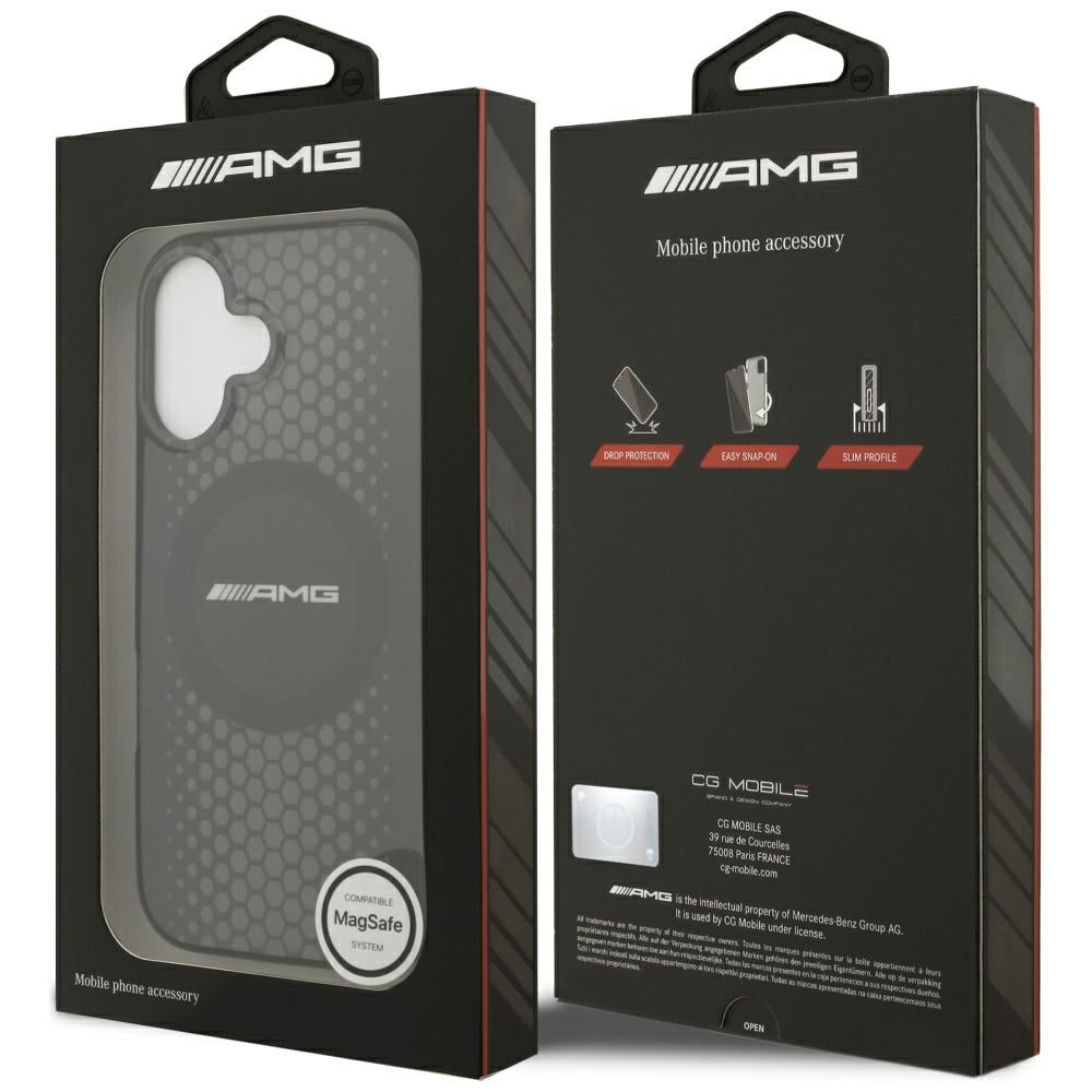 AMG Double Layer Transparent Graphics MagSafe case for iPhone 17 - black