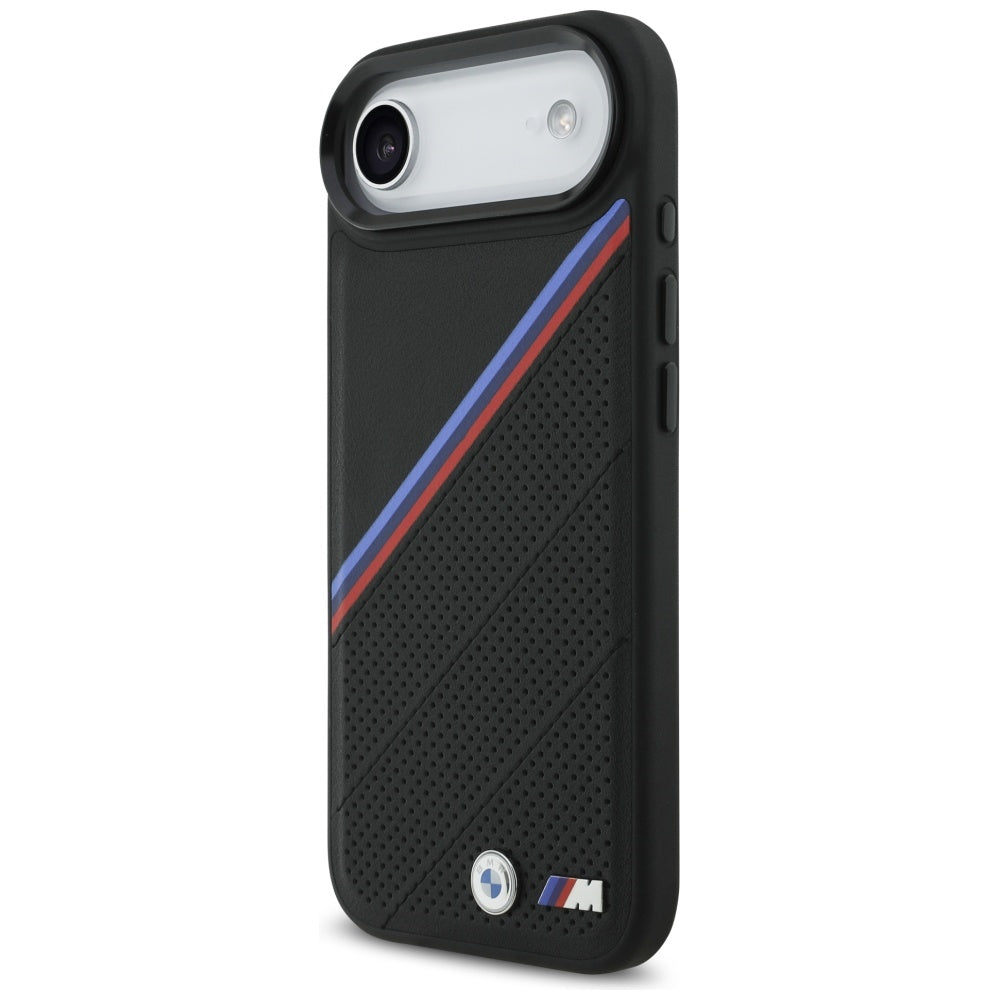 BMW M Tricolor Metal Logo MagSafe Case til iPhone 17 Air - sort