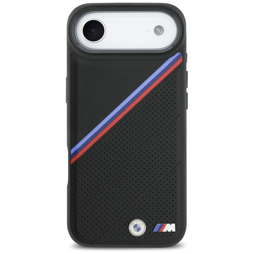 BMW M Tricolor Metal Logo MagSafe Case til iPhone 17 Air - sort
