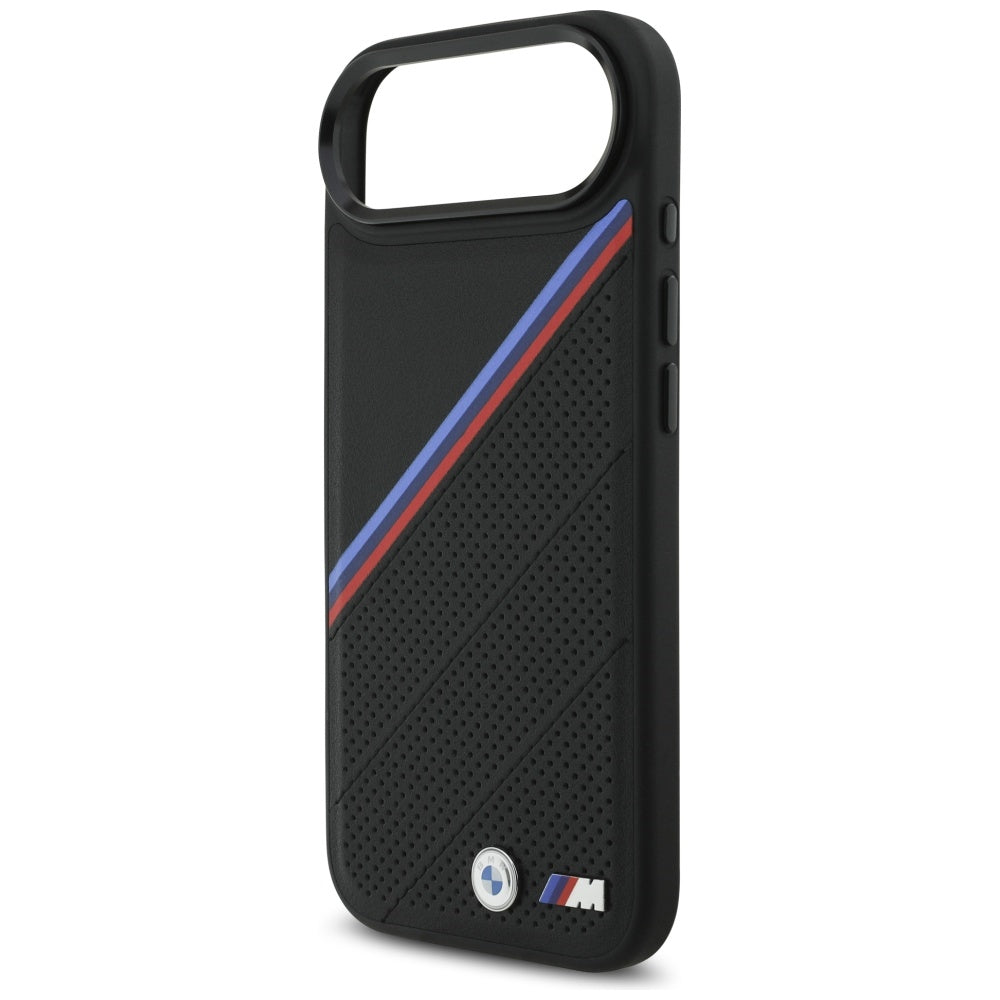 BMW M Tricolor Metal Logo MagSafe Case til iPhone 17 Air - sort