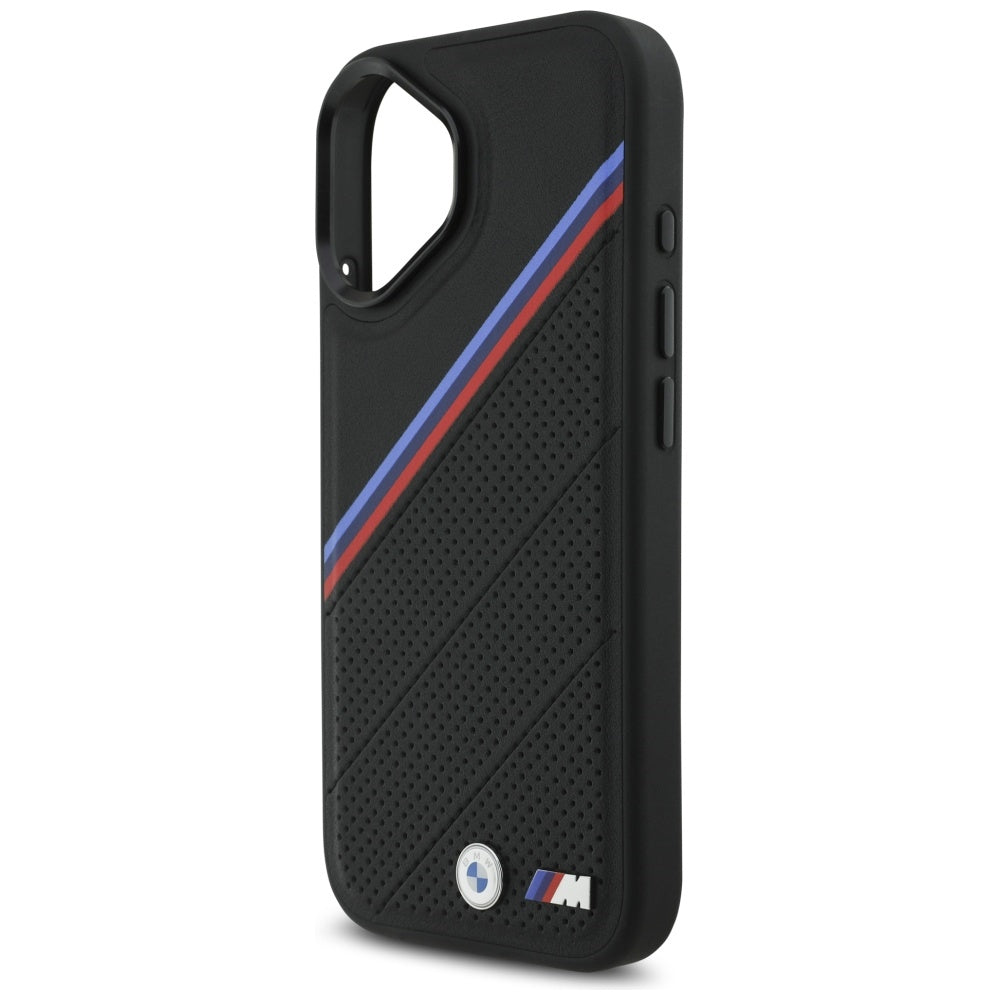 BMW M Tricolor Metal Logo MagSafe Case til iPhone 17 - sort