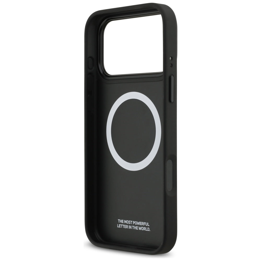 BMW M Tricolor Metal Logo MagSafe Case til iPhone 17 Pro Max - Grå