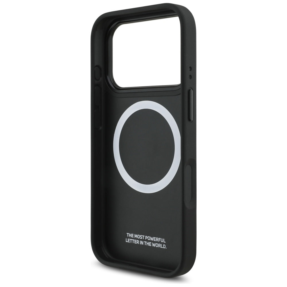 BMW M Tricolor Metal Logo MagSafe Case til iPhone 17 Pro - Grå