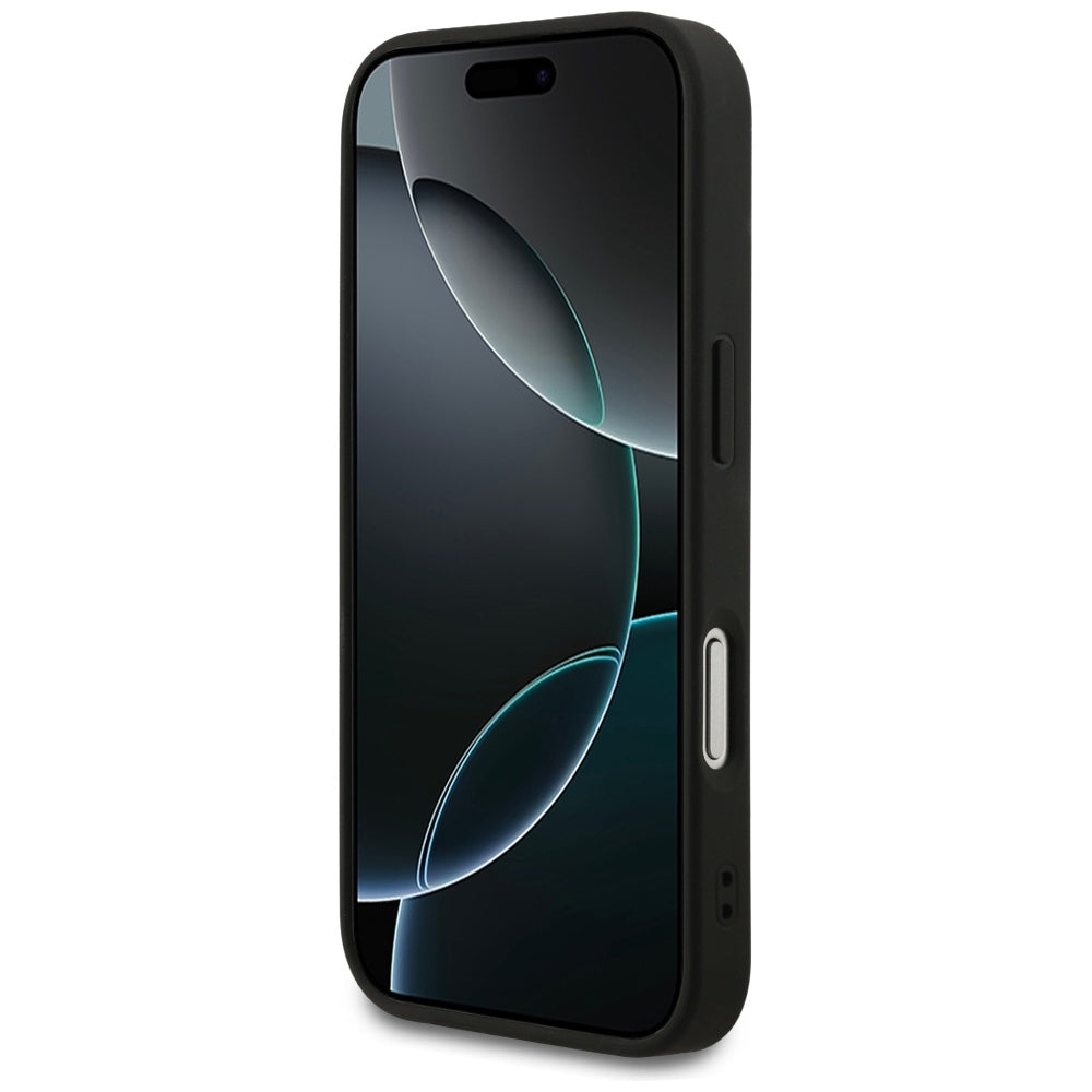 Guess 4G Ring Classic Logo MagSafe case for iPhone 17 Pro - black