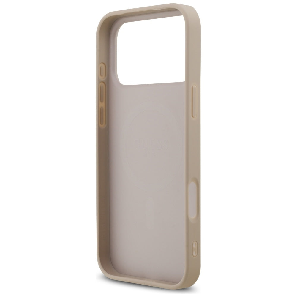 Guess 4G Ring Classic Logo MagSafena iPhone 17 Pro Max Case - Pink