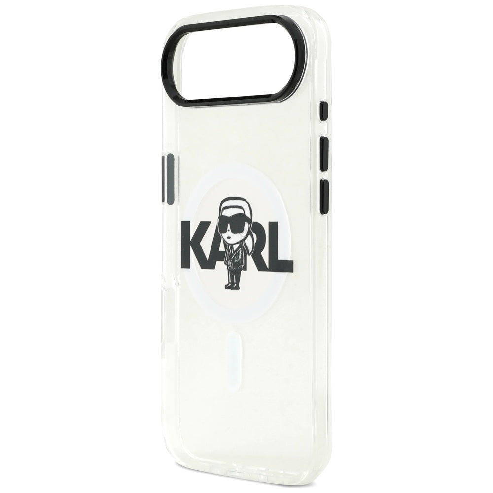 Karl Lagerfeld IML Karl Sketch Logo MagSafe Case til iPhone 17 Air - Transparent