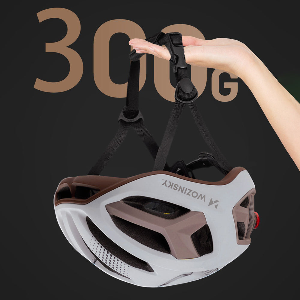 Wozinsky Ultralight Road Bike Helmet 54-58 cm - Taupe
