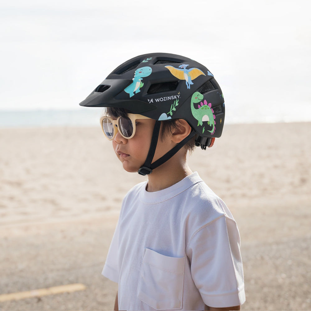 Wozinsky MTB Children's Bike Helmet with Removable Visor S - Black
