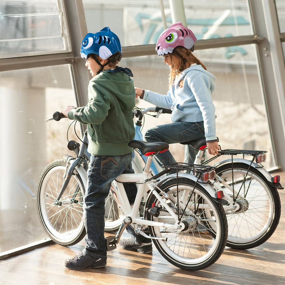 Wozinsky Børnes cykelhjelm Dinosaur mønster S - Pink