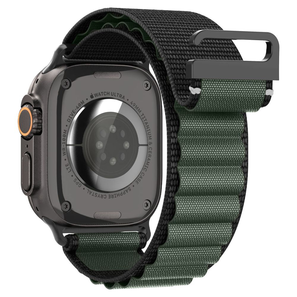 Strap Spigen WBF1 Strap for Apple Watch 44 / 45 / 46 / 49 mm - Black and Green