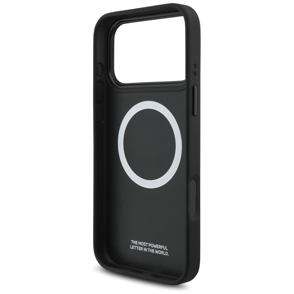 BMW M Perforeret Stripe Logo MagSafe Case til iPhone 17 Pro Max - Rød