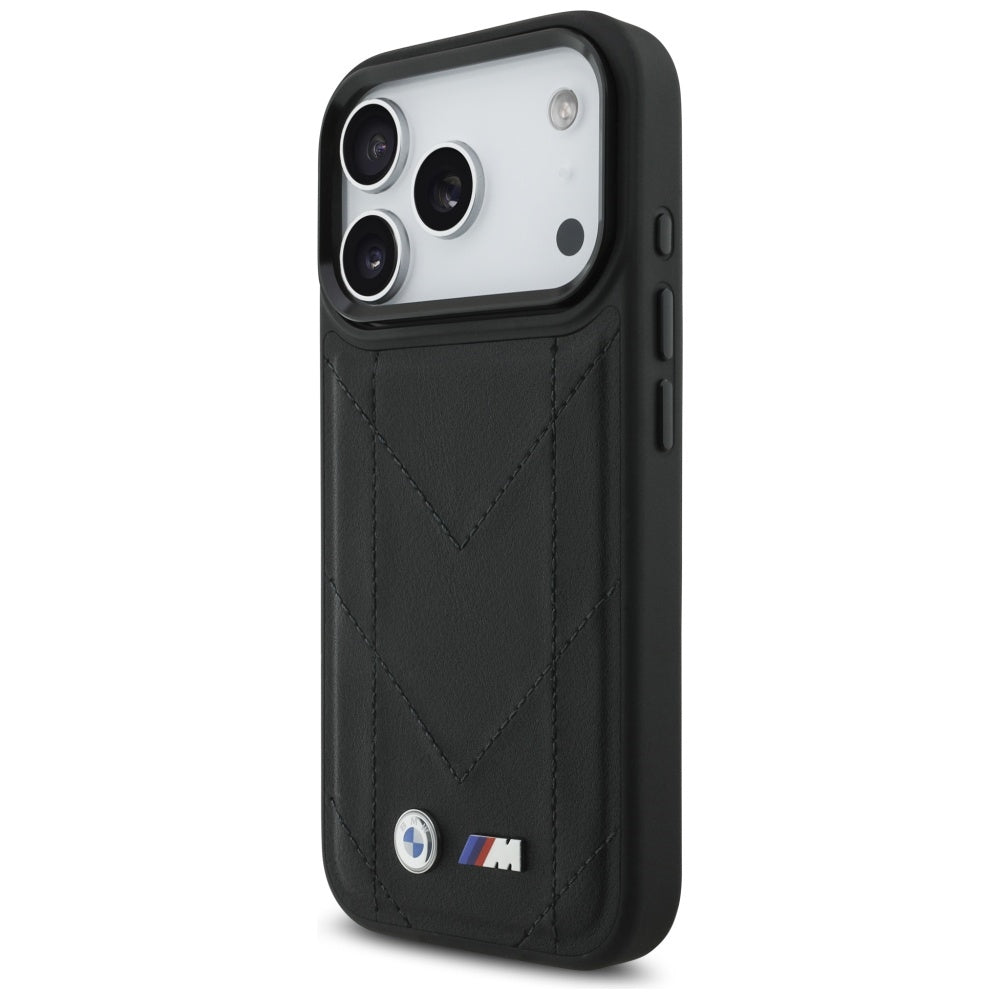 BMW M Quilted Logo MagSafe Case til iPhone 17 Pro - sort
