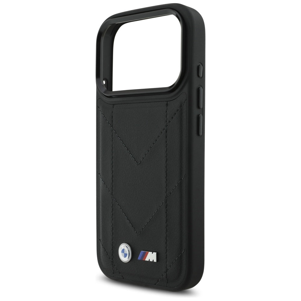 BMW M Quilted Logo MagSafe Case til iPhone 17 Pro - sort