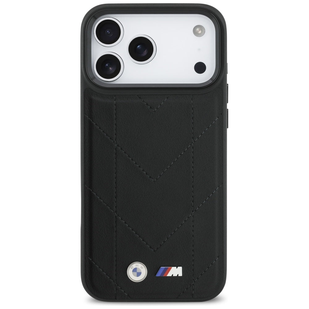 BMW M Quilted Logo MagSafe Case til iPhone 17 Pro Max - sort