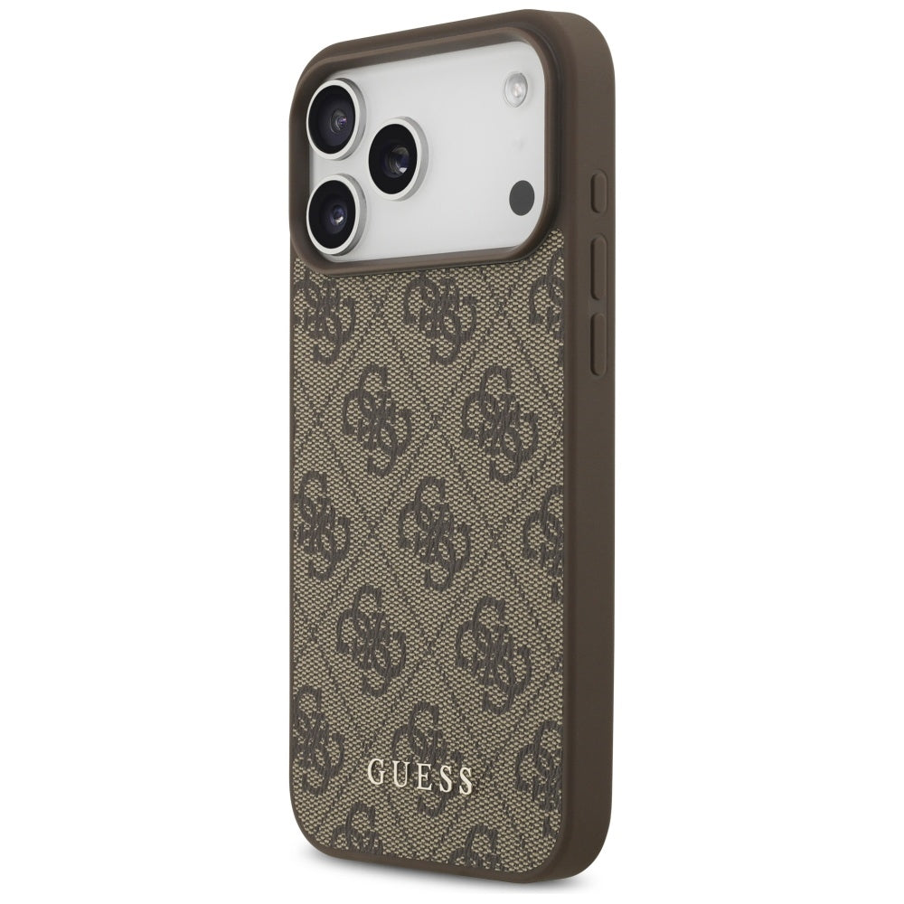 Guess 4G Classic Case for iPhone 17 Pro Max - Brown