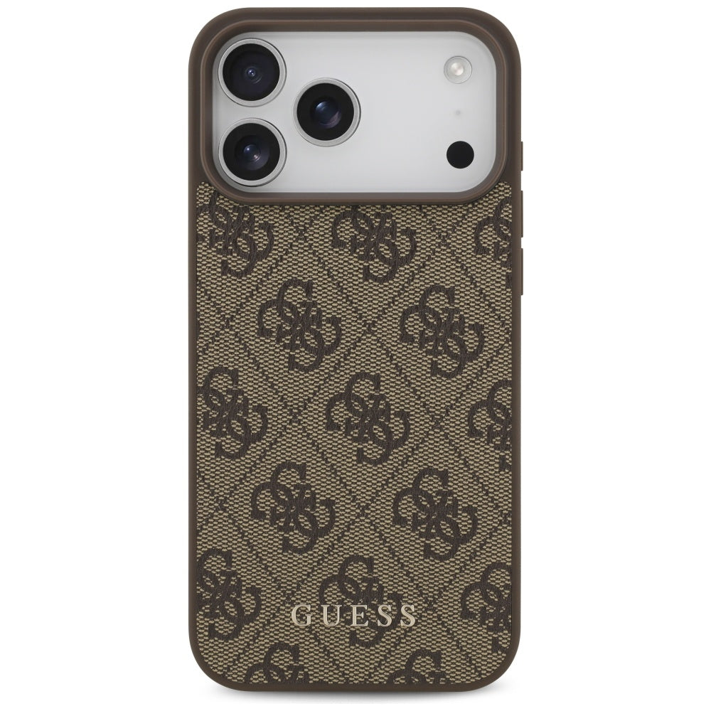 Guess 4G Classic Case for iPhone 17 Pro Max - Brown