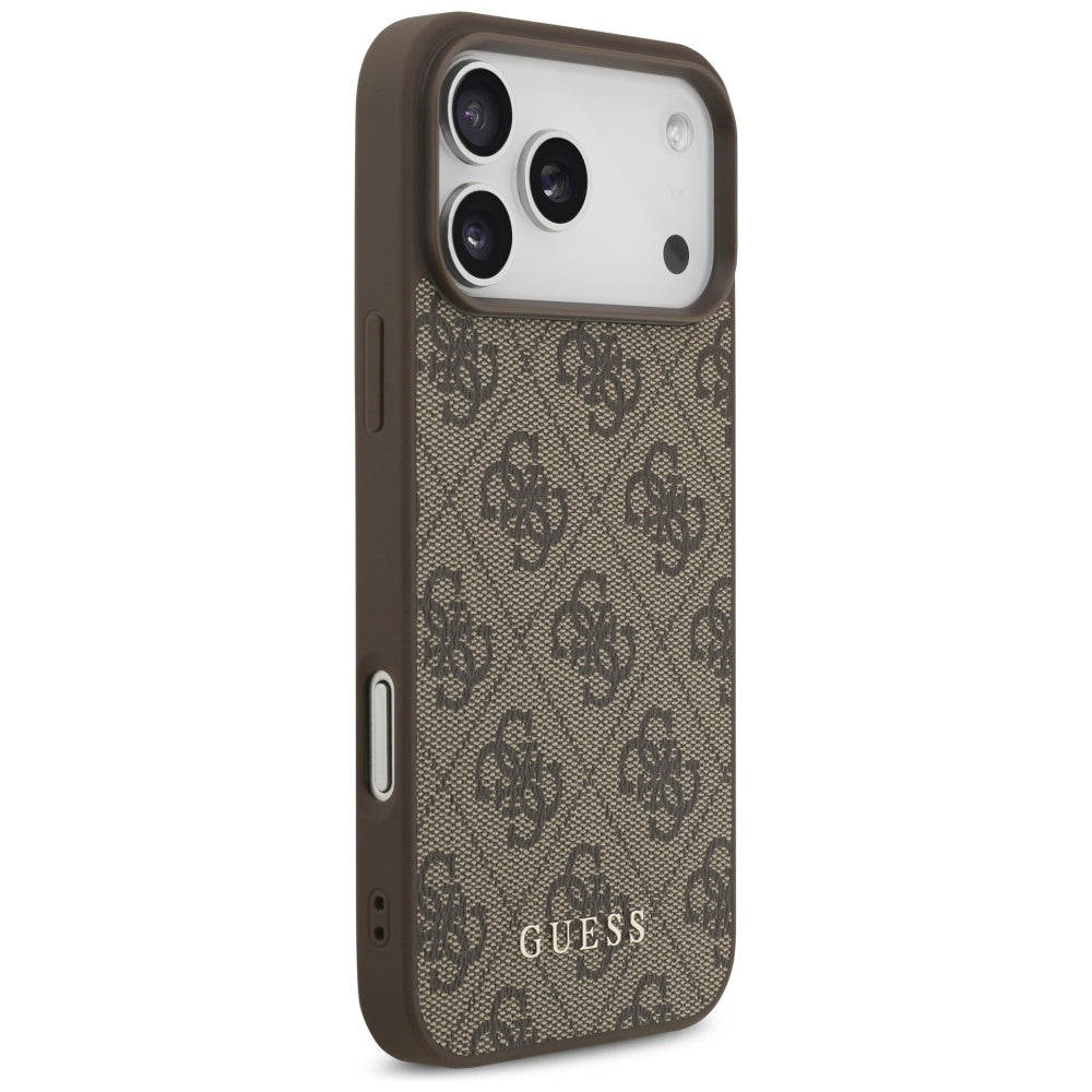 Guess 4G Classic Case for iPhone 17 Pro Max - Brown