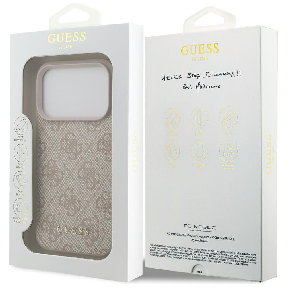 Guess 4G Classic Case til iPhone 17 Pro - Pink