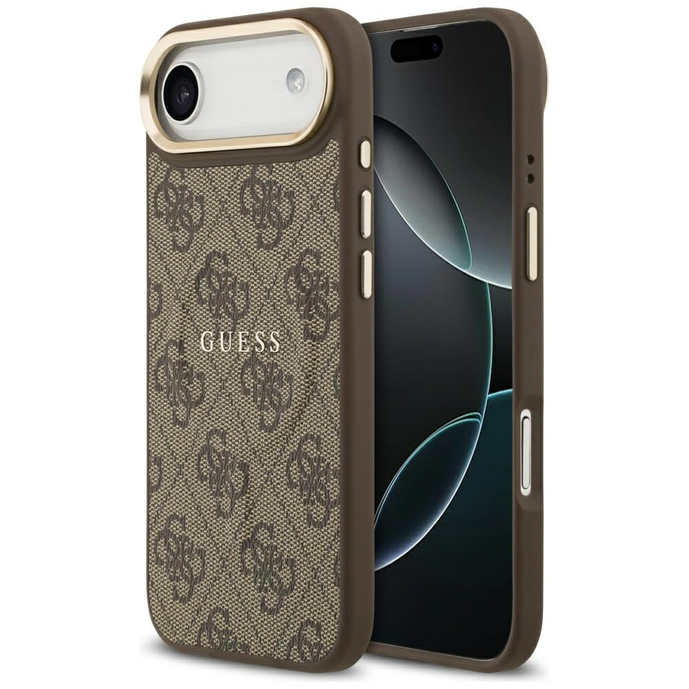 Guess 4G PU Classic Logo MagSafe Case til iPhone 17 Air - Brunt