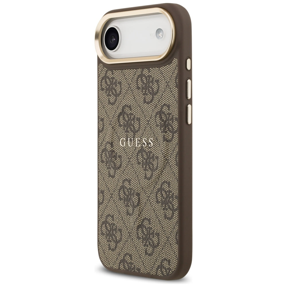 Guess 4G PU Classic Logo MagSafe Case til iPhone 17 Air - Brunt