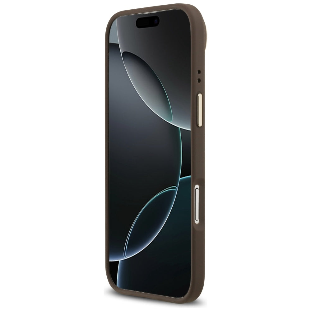 Guess 4G PU Classic Logo MagSafe Case til iPhone 17 Air - Brunt