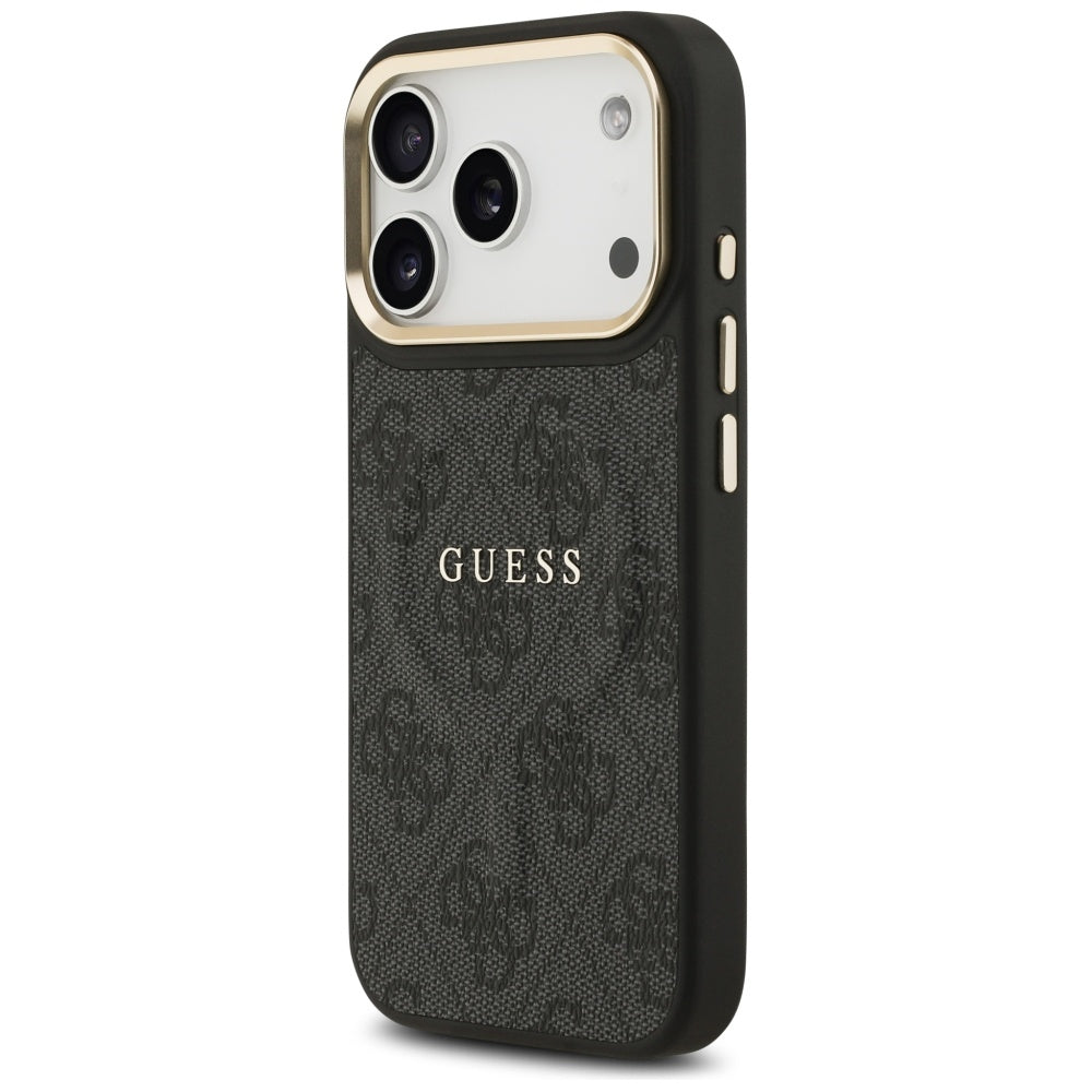 Guess 4G PU Classic Logo MagSafe-hylster til iPhone 17 Pro - sort