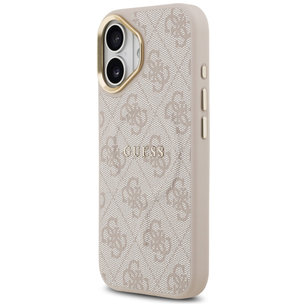 Guess 4G PU Classic Logo MagSafe Case for iPhone 17 - Pink