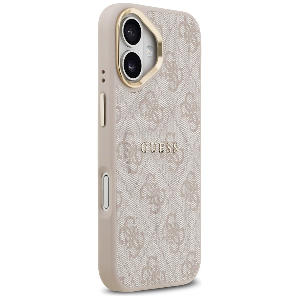 Guess 4G PU Classic Logo MagSafe Case for iPhone 17 - Pink