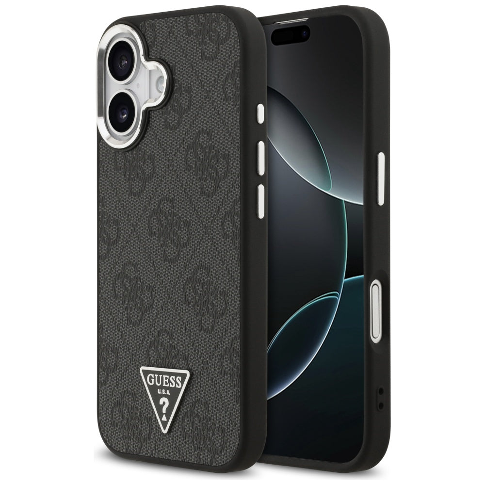 Guess 4G Triangle Logo MagSafe-hylster til iPhone 17 - sort
