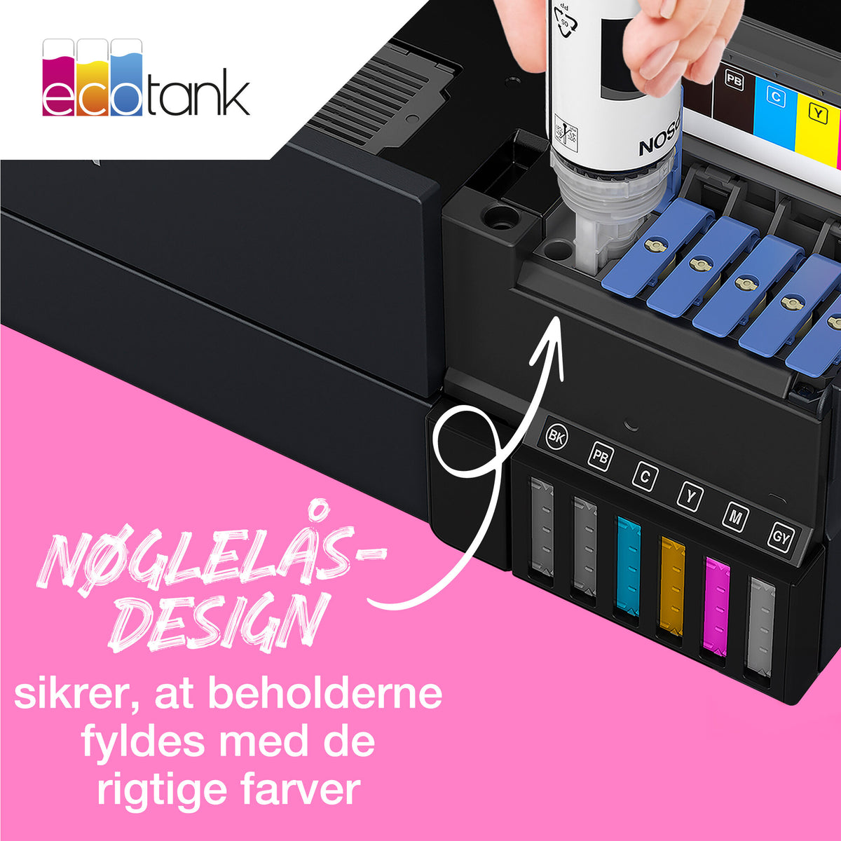 Epson 114 EcoTank Cyan ink bottle