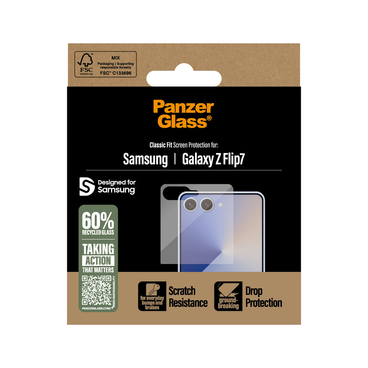 PG Screen Protector Galaxy Z Flip7 Classic Fit