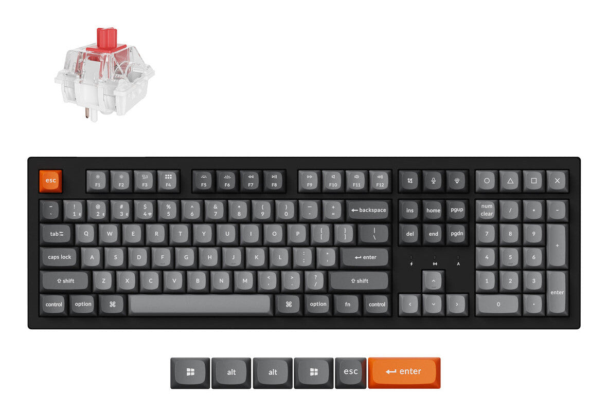 Keychron K10 Max QMK keyboard Universal USB + RF Wireless + Bluetooth Black