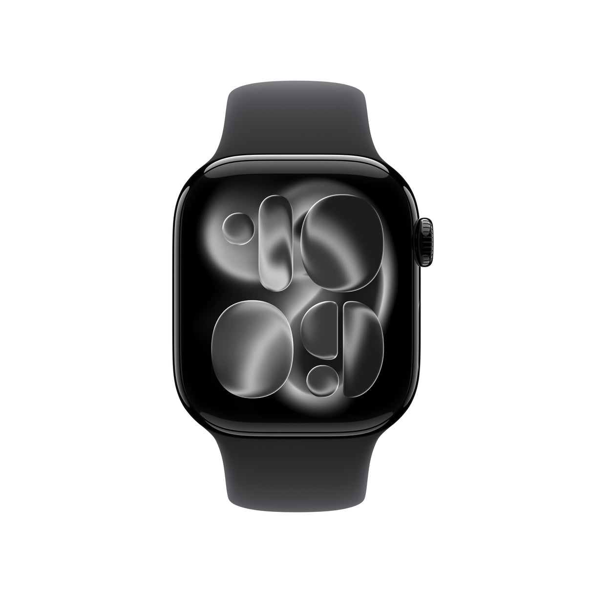 *Apple Watch Series 11 GPS + Cellular 42mm Jet Black Aluminium Case with Black Sport Band - M/L