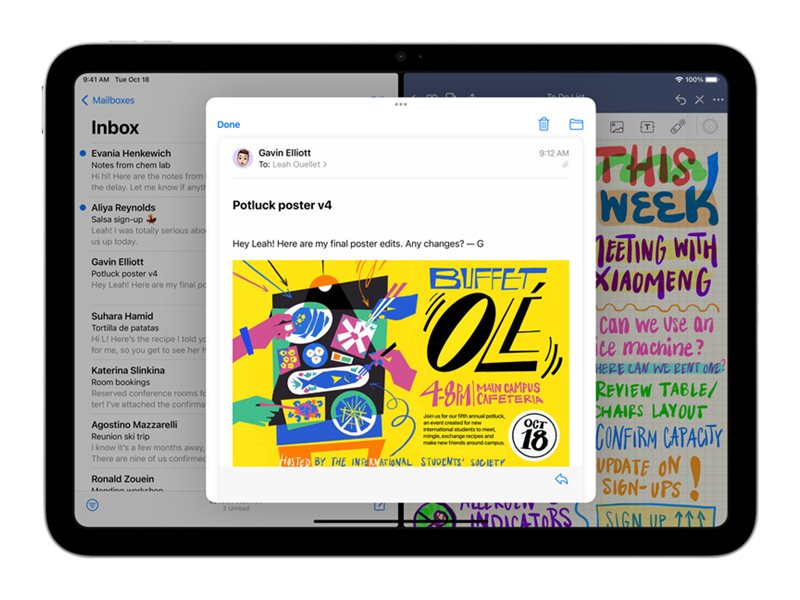Apple 10.9-inch iPad Wi-Fi Cellular 10.9 256GB Sølv Grade A+