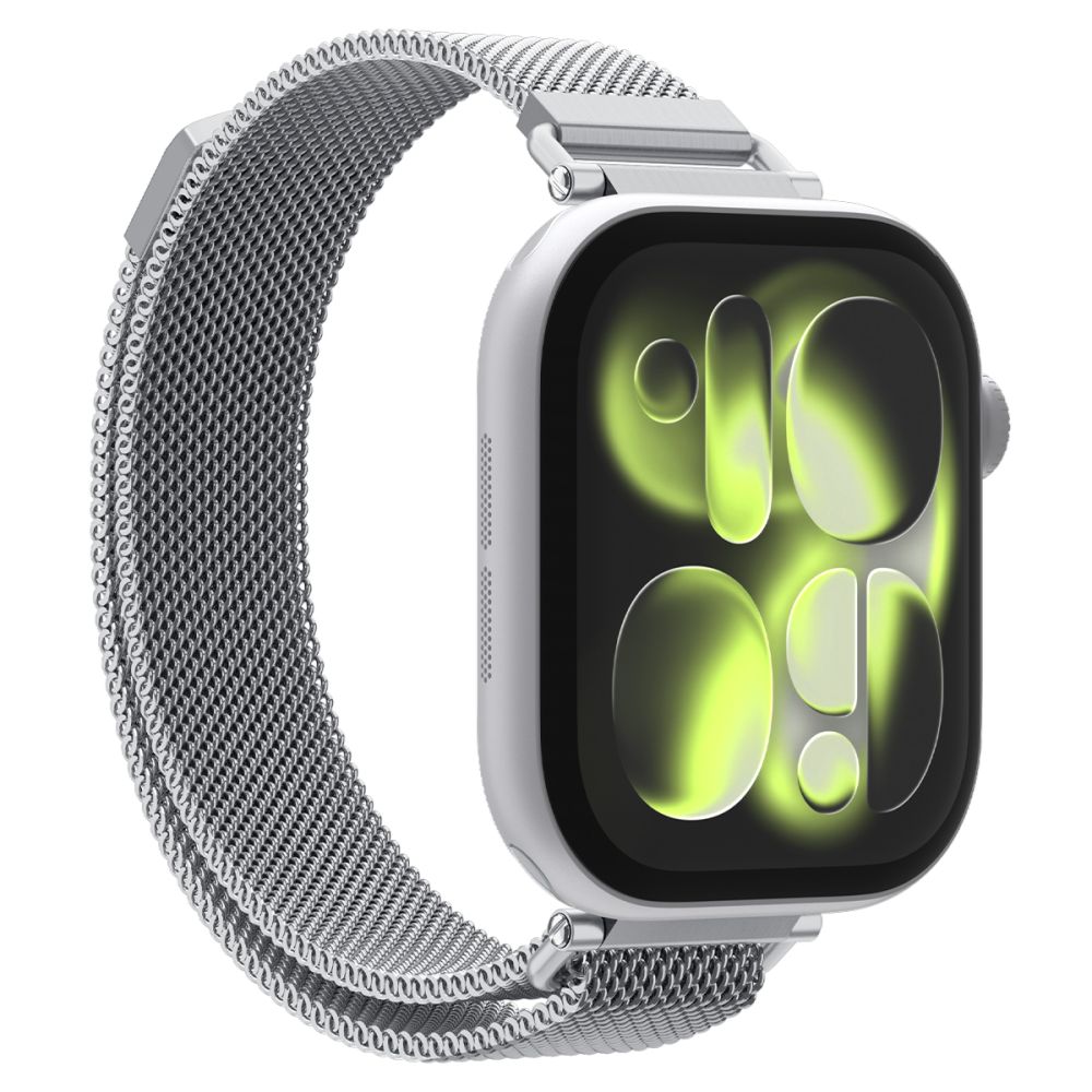 Spigen Wbm4 Remmen Til Apple Watch 8 / 9 / 10 / 11 / 12 / Se (40 / 41 / 42 Mm) Sølv