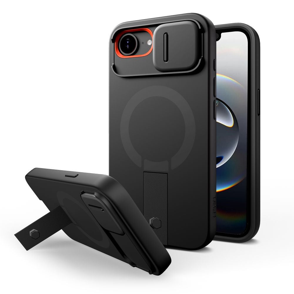 Tech Protect Kevlar Aura Magsafe Iphone 16 E / 17 E Sort