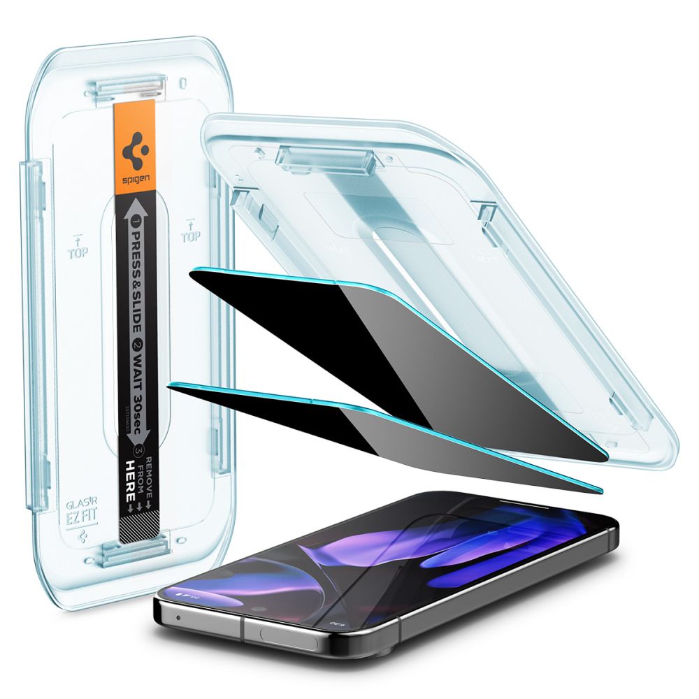 Privacyglas Spigen Glas.Tr ”Ez Fit” 2 Pack Google Pixel 9/9 Pro / 10/10 Pro Privacy