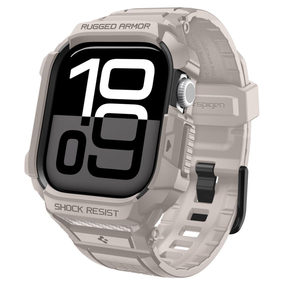 Spigen Rugged Armor ”Pro” V2 Apple Watch 10/11 (42 Mm) Dune Beige