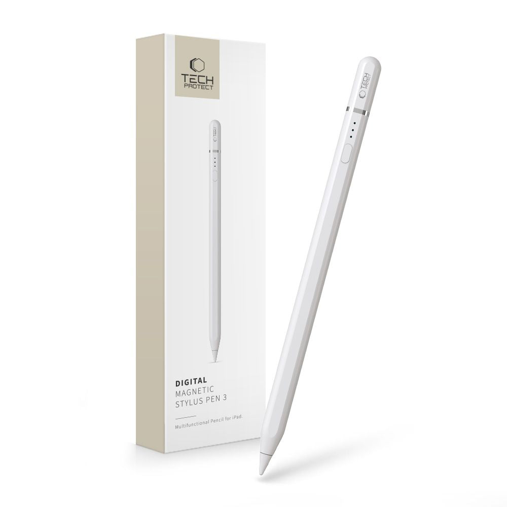 Tech Protect Digital Magnetisk Stylus Pen ”3” Ipad Hvid