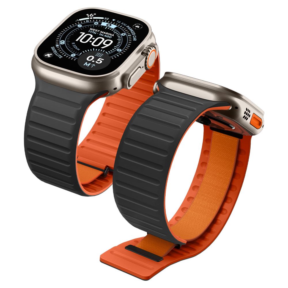 Spigen Athlex Air M Apple Watch 8 / 9 / 10 / 11 / 12 / Se / Ultra (44 / 45 / 46 / 49 Mm) Active Sort/Orange