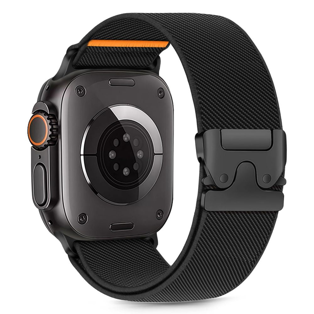 Tech Protect Nylon Lås Til Apple Watch 8 / 9 / 10 / 11 / 12 / Se / Ultra (44 / 45 / 46 / 49 Mm) Sort