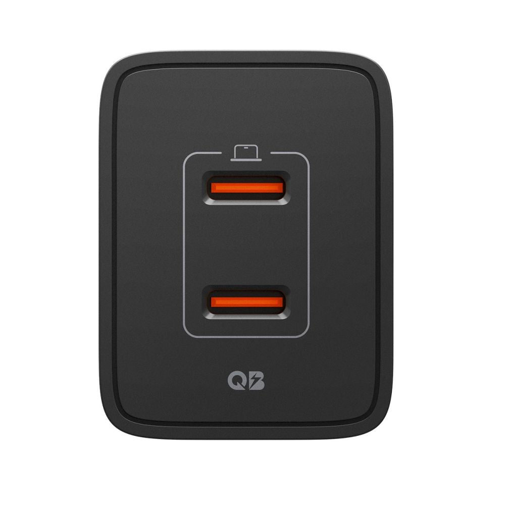 Spigen Essential Ee472 Eu 2 Ports Netværksopladder 47 W Sort