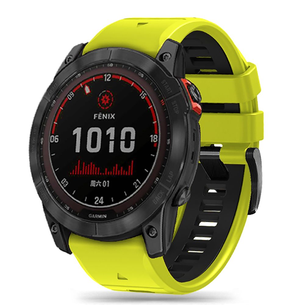 Tech Protect Iconband Pro Garmin Fenix 5 X / 5 X Plus / 6 X / 6 X Pro / 7 X / 8 / 8 Pro / 9 / 9 Pro (51 Mm) Lime/Sort
