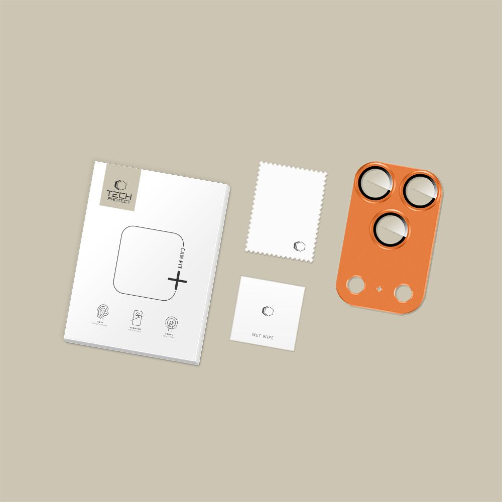 Kamera Beskyttelse Tech Protect Camfull Fit+ Iphone 17 Pro Max Cosmic Orange